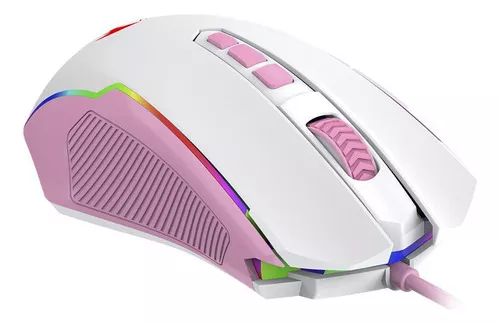 Mouse Gamer Redragon Cerberus B703 Brancoala Usb 7200 Dpi