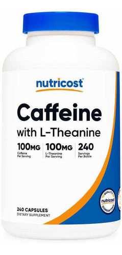 Cafeina + L Teanina Theobromine Nootropico Cerebral Memoria