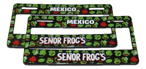 Marco Porta Placa Universal Señor Frog's Mexico Caritas