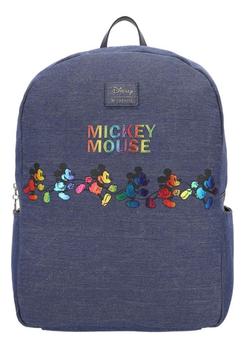 Mochila W Capsule Disney Mickey Hbpeperomiacw Para Mujer Color Multicolor Diseño de la tela Lisa