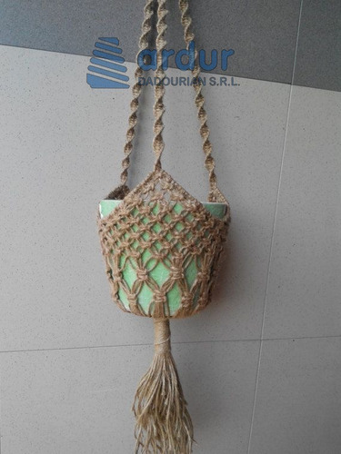 Imagen 5 de 8 de Hilo Cordon De Yute 6mm 270 Metros Ideal Macrame Artesanias