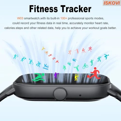 Reloj Inteligente Iskovi Para Hombre Y Mujer Con Ritmo Cardí
