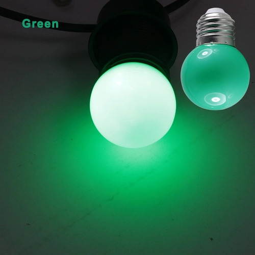 Bombillo Led 1w Pinpon Colores E27 110v Decorativo Eventos