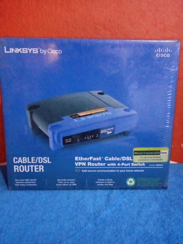 Router Cable/dsl 4 Puertos Switch Linksys By Cisco Befvp41 (Usado)