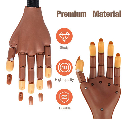 Mano De Práctica Para Uñas Acrílicas, Mano Profesional De En