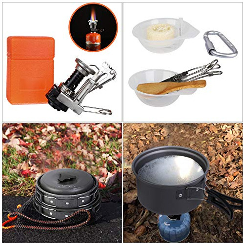 Juego Olla Cocina G4 Para Excursion Campamento Acampar 4 G7