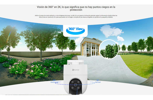 Cámara Seguridad Wifi Ezviz H8c 4mp Giratoria 360° Externa