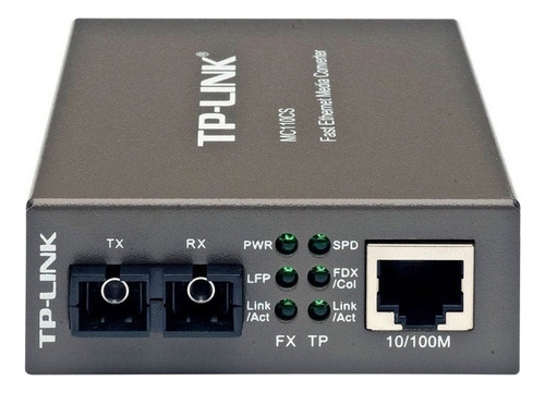 Tp Link Media Converter Mc110cs 10/100 Fibra Optica +20km