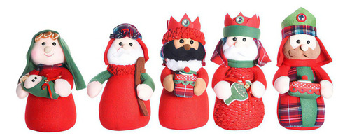 Presépio De Natal Infantil Com 5 Peças 20cm 1101486