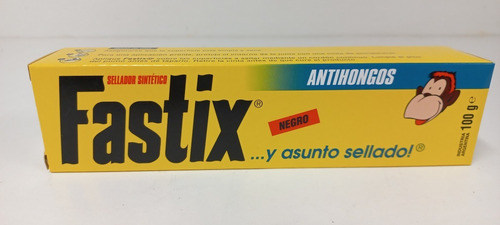 Imagen 8 de 8 de Sellador Sintetico Fastix Antihongos Negro De 100 Grs