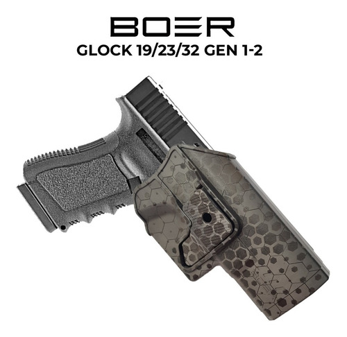Funda Pistolera Boer Glock Porta Cargador Doble Universal