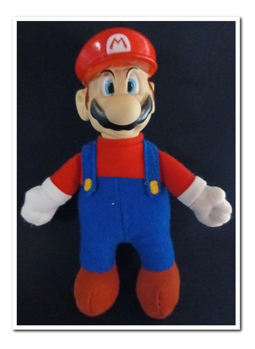 Mario Bros., Peluche 13x10 Cms. Aprox. Cara Goma