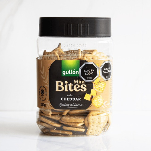 Galleta Gullón Mini Bites Sabor Cheddar 250g