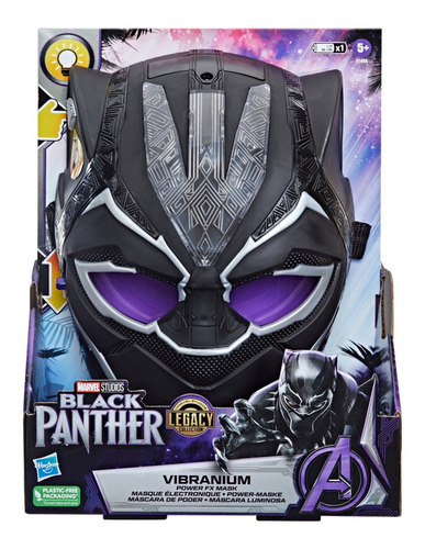 Máscara Luminosa De Vibranium Marvel Black Panther Ub
