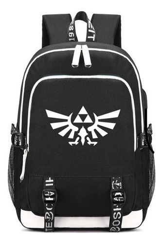 The Legend Of Zelda - Mochila De Viaje Con Carga Usb F