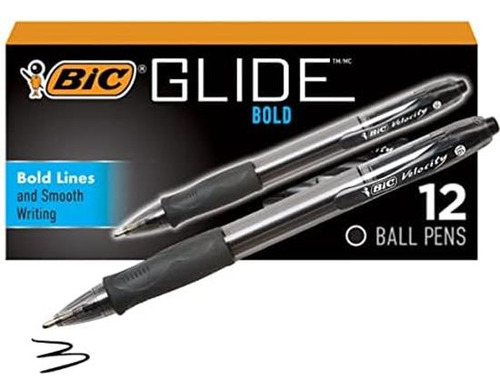 Set De Bolígrafos Lapiceras 12 U Negro3