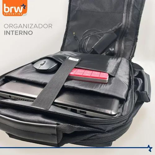 Mochila Urbana Viaje Portanotebook Organizador Interno Brw