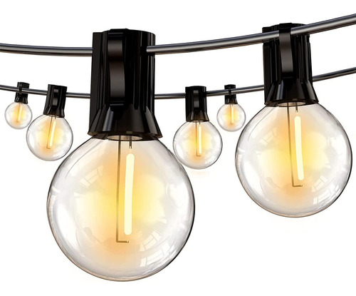 10m Guirnalda De Luces 15 Focos Led Exterior Vintage Jardin