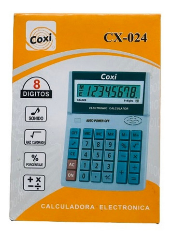 Calculadora Coxi Gr 8 Digitos Ar1 Cx-024 Ellobo