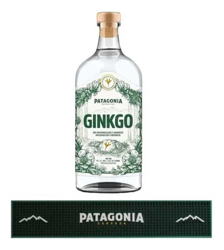 Gin Ginkgo Cerveceria Patagonia 11 Botanicos + Esterilla Bar