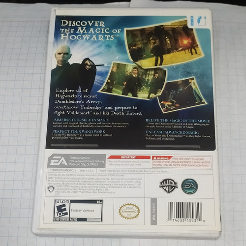 Harry Potter Order Of Phoenix Wii (Usado)