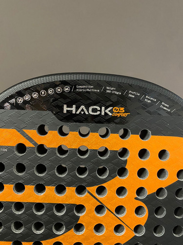 Bullpadel Hack 03 Comfort 2024 Raqueta Padel Negra Negro