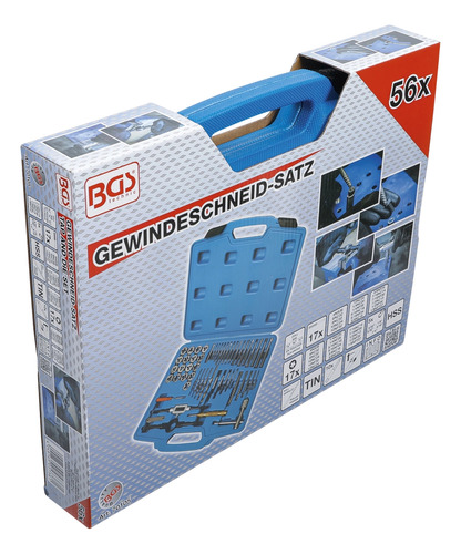 Juego Machuelos Y Terrajas | 1/4-1/2 | 56 Pz | Bgs 70105 Bgs