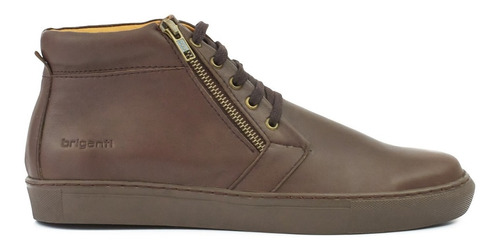 Zapatilla Hombre Cuero Urbana Cierre Botita Sneaker Briganti