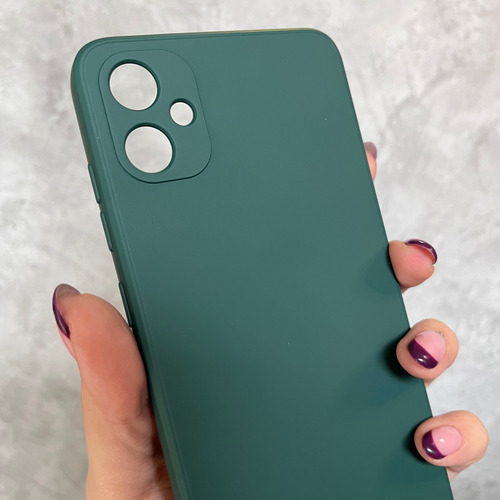 Funda Silicona Cubre Cámara Para Samsung Linea- Coolcase Verde A06