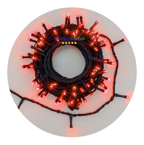 Cordão 100 Leds Prova D'água 9,5 Metros Bivolt 31v Natal