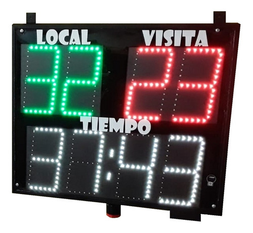Tablero Electronico Modelo Le2222e Para Futbol 5 Exterior