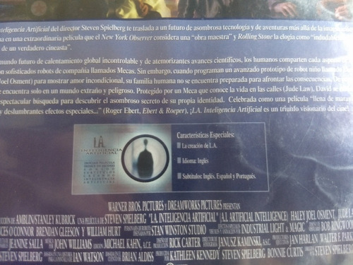 Dvd Inteligencia Artificial, Haley Joel Osment (Usado)