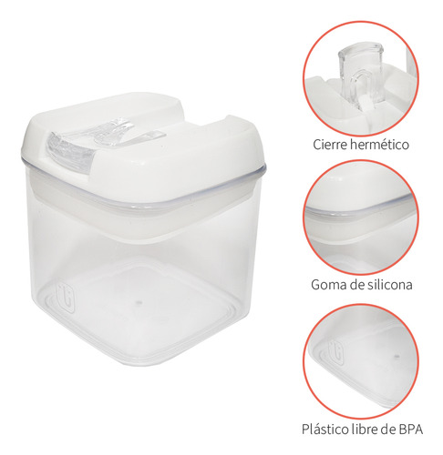 Set De 3 Contenedores Herméticos Plástico Simplit