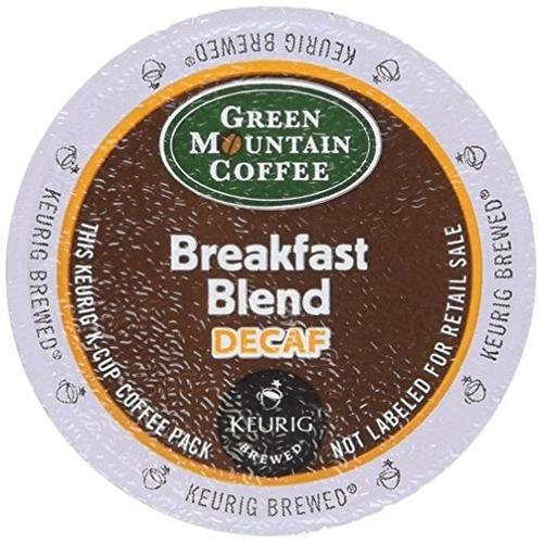 Keurig K-cup Green Mountain Coffee Breakfast Blend Descafein