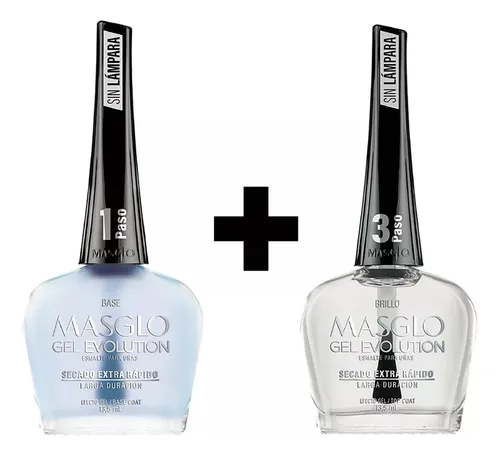 comprar Base+brillo Masglo Gel Evolution  12 Dias Sin Lampara