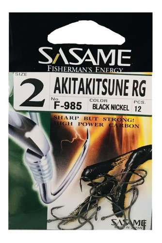 Anzuelos Sasame Akita Kitsune Rg F-985 N° 2 Made In Japan
