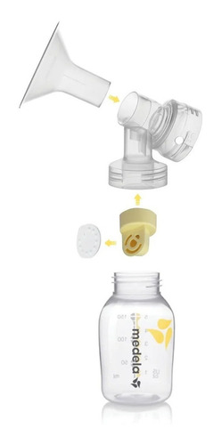 Extractor de leche manual Medela embudos para extractor de Personal Fit tamaño M transparente
