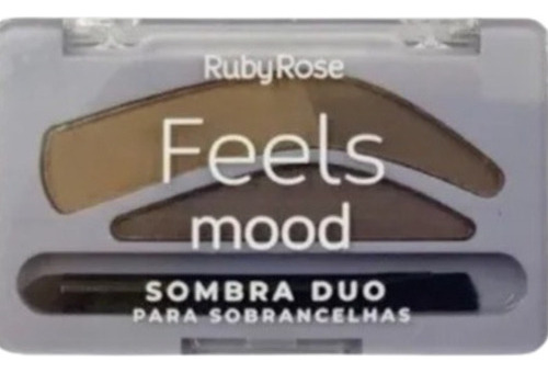 Sombra Duo Para Sobrancelhas Ruby Rose 4 Cores