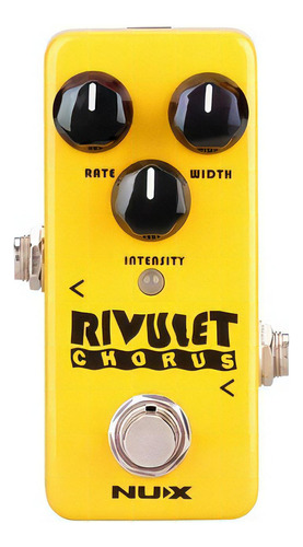 Pedal de efeito de guitarra Nux Nch-2 Rivulet Chorus Mini Core Yellow