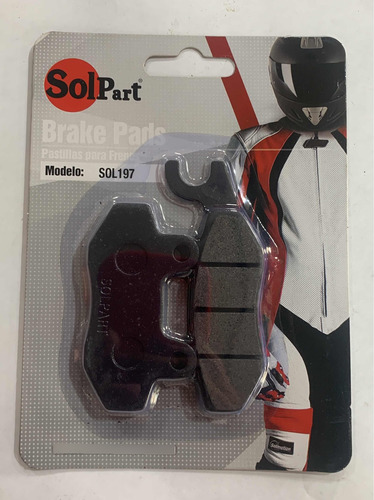 Pastilla De Freno Para Klr 650 Trasero Marca Solpart