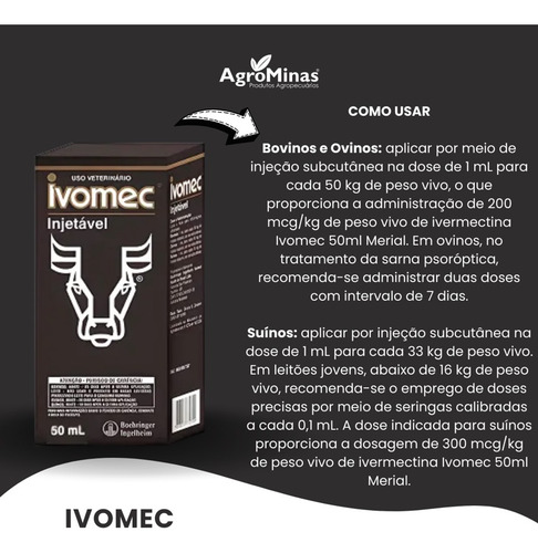 Ivomec 50ml Original Boehringer