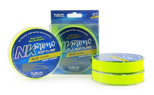 Linha Mono. Nakamura Nk Soft Line 0,52mm 300 Metros - Maruri