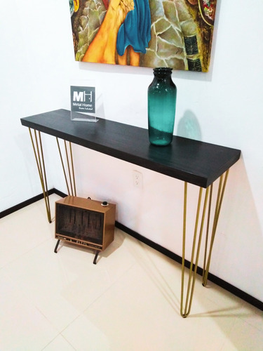 Repisa - Mesa Credenza Recibidor Hairpin (patas 3 Hilos)