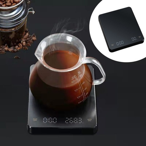 Báscula Digital De Café Recargable Para Pesar Alimentos