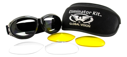 Eliminator Global Vision Kit #2 (3 Lentes - Tinte Ahumado, .
