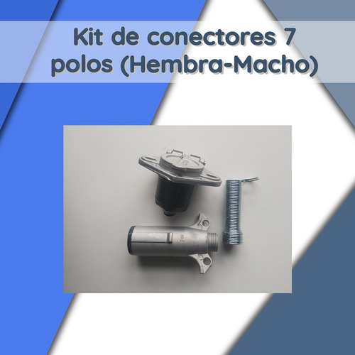 Kit De Conectores 7 Polos (hembra-macho)