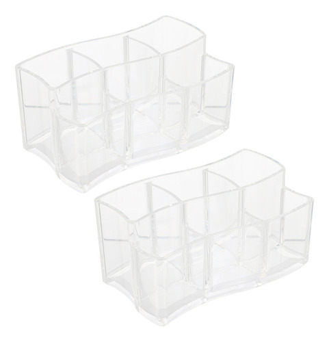 Caja Pequeña Transparente Para Maquillaje Boutique, 2 Unidad