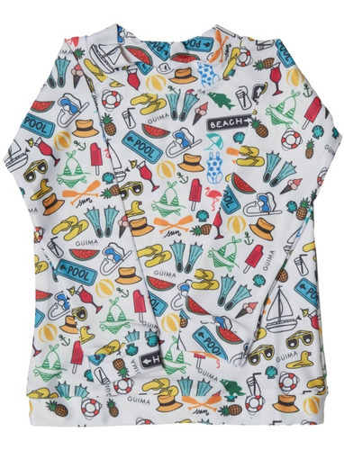 Remera De Agua Niños Güima Beach