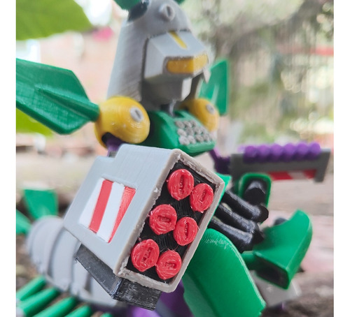 Medabots Mega Emperor God Figura Muñeco Pixelados_
