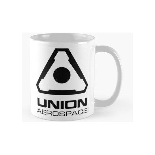 Taza Union Aerospace - Insignia Negra Calidad Premium